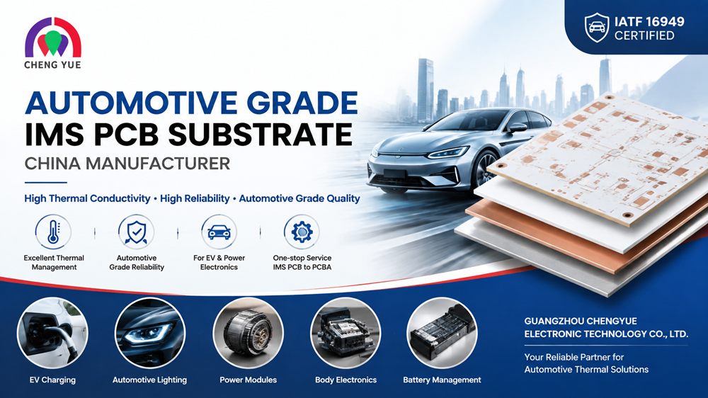ChengYue — A Trusted Automotive Grade IMS PCB Substrate China Manufacturer for Advanced Vehicle Electronics